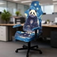 thumbnail image 5 of Whosucclay Panda Starry Night Print Gaming Chair Cover with Armrest Covers 4 Pieces Stretch Racing Computer Chair Slipcover Set Washable Rotating Desk Chairs Protector Cover, 5 of 8