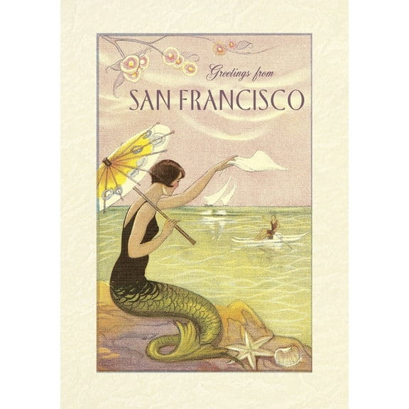 Vintage Lined Notebook Greetings from San Francisco, (Paperback)