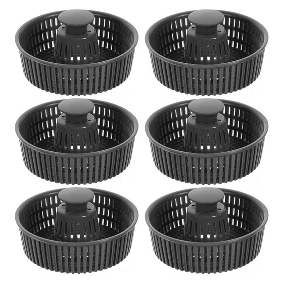 PAMINGONO 6Pcs Convenient Plastic Sink Strainers for Kitchen Drain Food and Hair Catcher