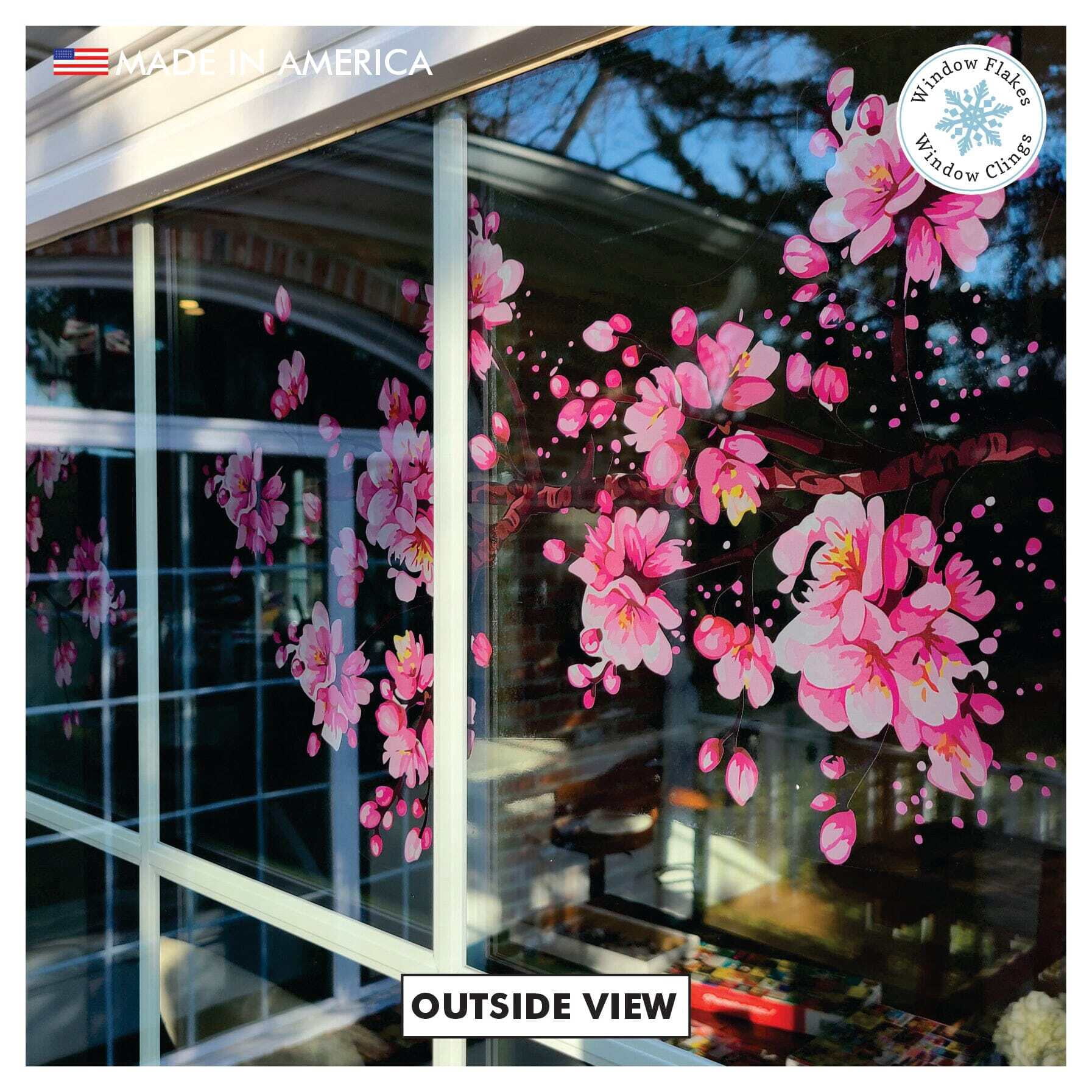 Cherry Blossom Branches Window Clings