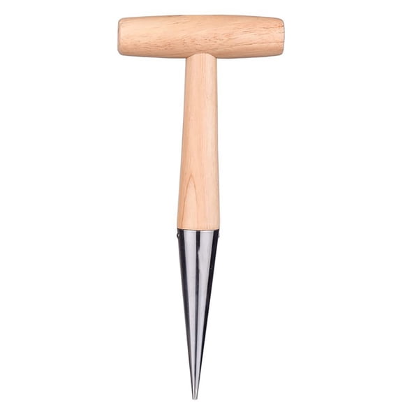 Plantador de Bulbos cozyou para Jardín 28 cm Acero Inoxidable con Mango de Madera