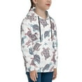 thumbnail image 3 of Daiia Tribal Style Turtle for Boys Fashion Hoodies & Sweatshirts with Kangaroo Pocket,Hooded Sweatshirt for Kid, Breathable& Moisture Wicking-Small, 3 of 6