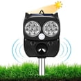 thumbnail image 1 of Repelente de animales ultrasónico solar para exteriores, repelente de alarma de sonido para perros (negro) Wdftyju Libre de BPA, 1 of 7