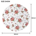 thumbnail image 2 of Round Tablecloth Spring Summer Round 60x60 Inch flower Table Cover for Dinner Party Picnic, 2 of 5
