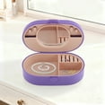 thumbnail image 4 of Unique Bargains 1 Pc Bow Design Jewelry Box Jewelry Organizer Purple Light Pink ABS TPE, 4 of 5