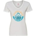thumbnail image 3 of Inktastic Siesta Key Florida Beach Vacation Women's V-Neck T-Shirt, 3 of 5