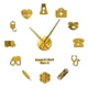 thumbnail image 3 of DIY reloj de pared grande 3D espejo superficie hogar Oficina habitación decoración enfermera herramienta dorado Zulema DIY 3D Wall Clock, 3 of 8