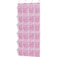 thumbnail image 1 of Organizador de zapatos sencillo para colocar sobre la puerta, 24 bolsillos, color rosa, 1 of 9