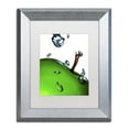 thumbnail image 2 of Trademark Fine Art "Granny Splash II" Canvas Art by Roderick Stevens White Matte, Silver Frame, 2 of 5