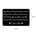 thumbnail image 6 of Leyfeng Wallet Card, Personalized Metal Wallet Card Aluminum Engraved Wallet Inserts Gifts for Husband/Wife Boyfriend/Girlfriend, 6 of 8
