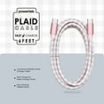 thumbnail image 4 of Liquipel Powertek Pastel Plaid USB-C to USB-C - Pink, 4 of 7
