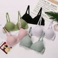 thumbnail image 3 of Magazine Women's Seamless Support Bra No Steel Ring, Wireless Soft Cotton Bralette Underwear, 3 of 4