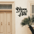 thumbnail image 4 of Alluring Metal "Welcome To Our Home" Wall Sign - 3mm Thick Steel, Matte Black, Indoor/Outdoor Porch & Living Room Decor, Housewarming Gift, 4 of 4