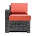 thumbnail image 1 of Krikacy Rattan Patio Wide Seat Right Arm Chair,Outdoor HDPE Hand Woven Chair,for deck Lawn,Red, 1 of 7