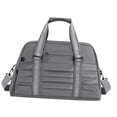 thumbnail image 4 of Bolsa de viaje deportiva, bolso cruzado con compartimento para zapatos de golf Gris, 4 of 9