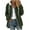 Army Green, variant on Womens Fuzzy Fleece Jacket Zip-Up Fall Winter Solid Fashion Causal Hooded Coat Lounge Warm Comfy Outwear Tops with Pocket