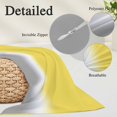 thumbnail image 6 of Yellow White Grey Ombre Body Pillow Cover, Pillowcase Protectors with Zipper, Breathable Decorative Throw Pillow Case Cover, Modern Abstract Aesthetics Pillow Shams for Couch Sofa 24x36Inch, 6 of 8