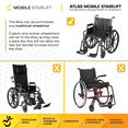 thumbnail image 5 of Mobile Stairlift Atlas Portable Stair Climber Wheelchair Lift Transport, 440 lb Limit, 5 of 9