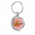 thumbnail image 1 of Boom Yes Diagram Art Deco Fashion Rotating Keychain Metal Keyring Holder, 1 of 2