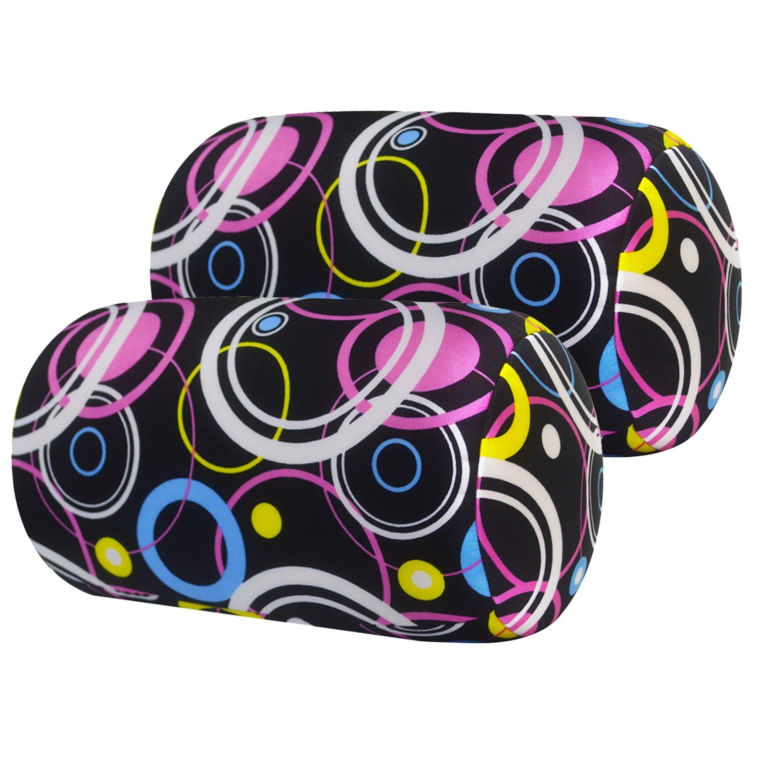 2 Pack Micro Beads Tube Pillow Back Support Roll Couch Bed Throw Pillow