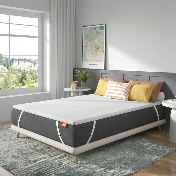 Sweetnight 2 inch Gel Memory Foam Mattresses Topper California King