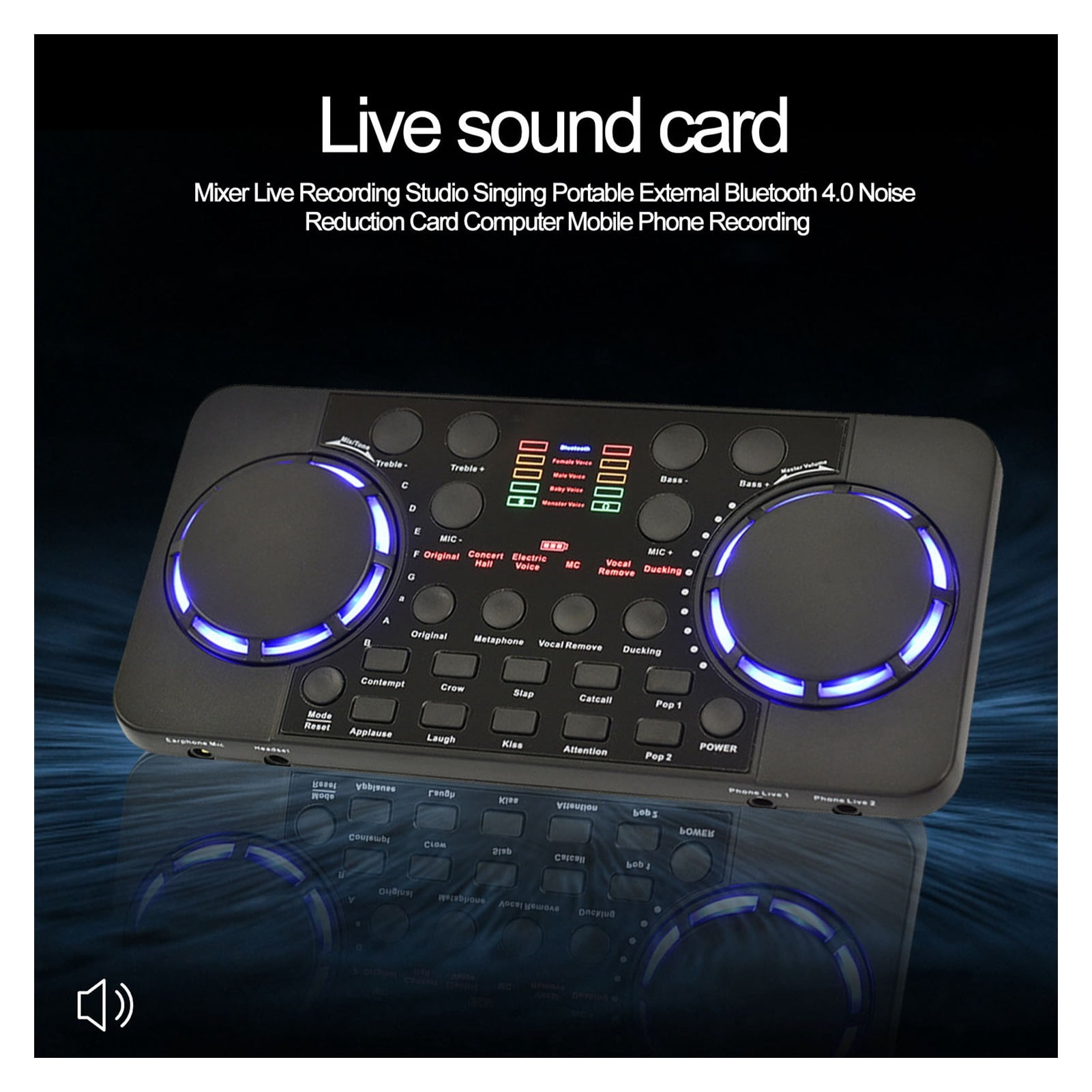 V300 Pro Live Streaming Sound Card 10 Sound Effects 4.0 Audio Interface Mixer For DJ Music Studio Recording Karaoke