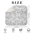 thumbnail image 4 of Football Icons Pattern Dish Drying Mat for Kitchen 1 Pack, Ultra Absorbent Microfiber Dishes Drainer Mats,16"x18", 4 of 6