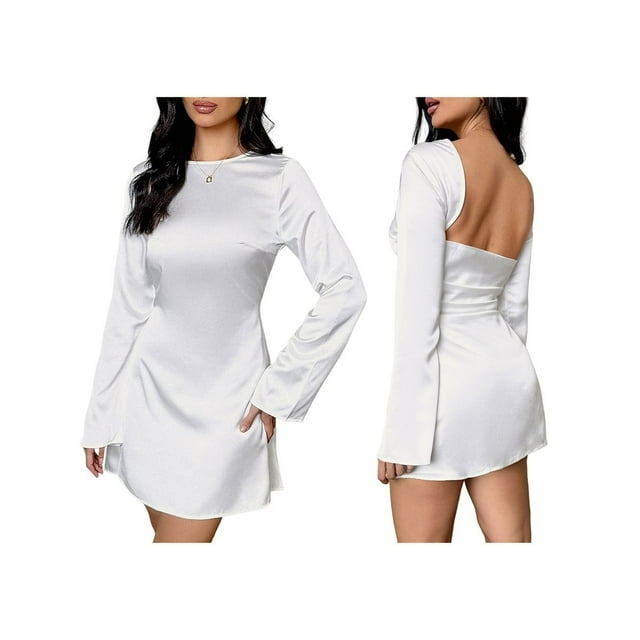 Vestidos Cortos de Larga para Mujer, Vestido Corto Moderno Y2K L