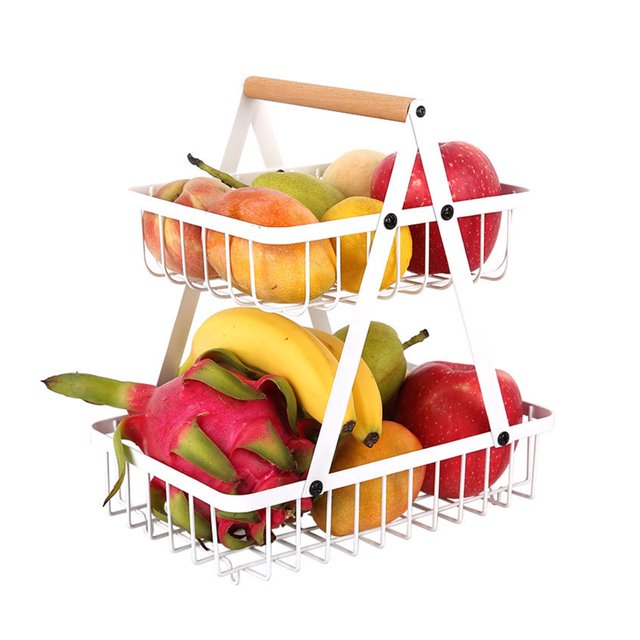 Layer Storage Stand,2 Tier Shelves Fruit Two Tier Storage Rack Tier Fruit Tray Remarkable Clarity