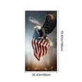 thumbnail image 3 of Uuiauoio Memorial Day Decorations 4th of July Door Cover Thank You Veterans Patriotic Decor Memorial Day Decorations and Supplies for Home Party (70.87 x 35.43in), 3 of 6