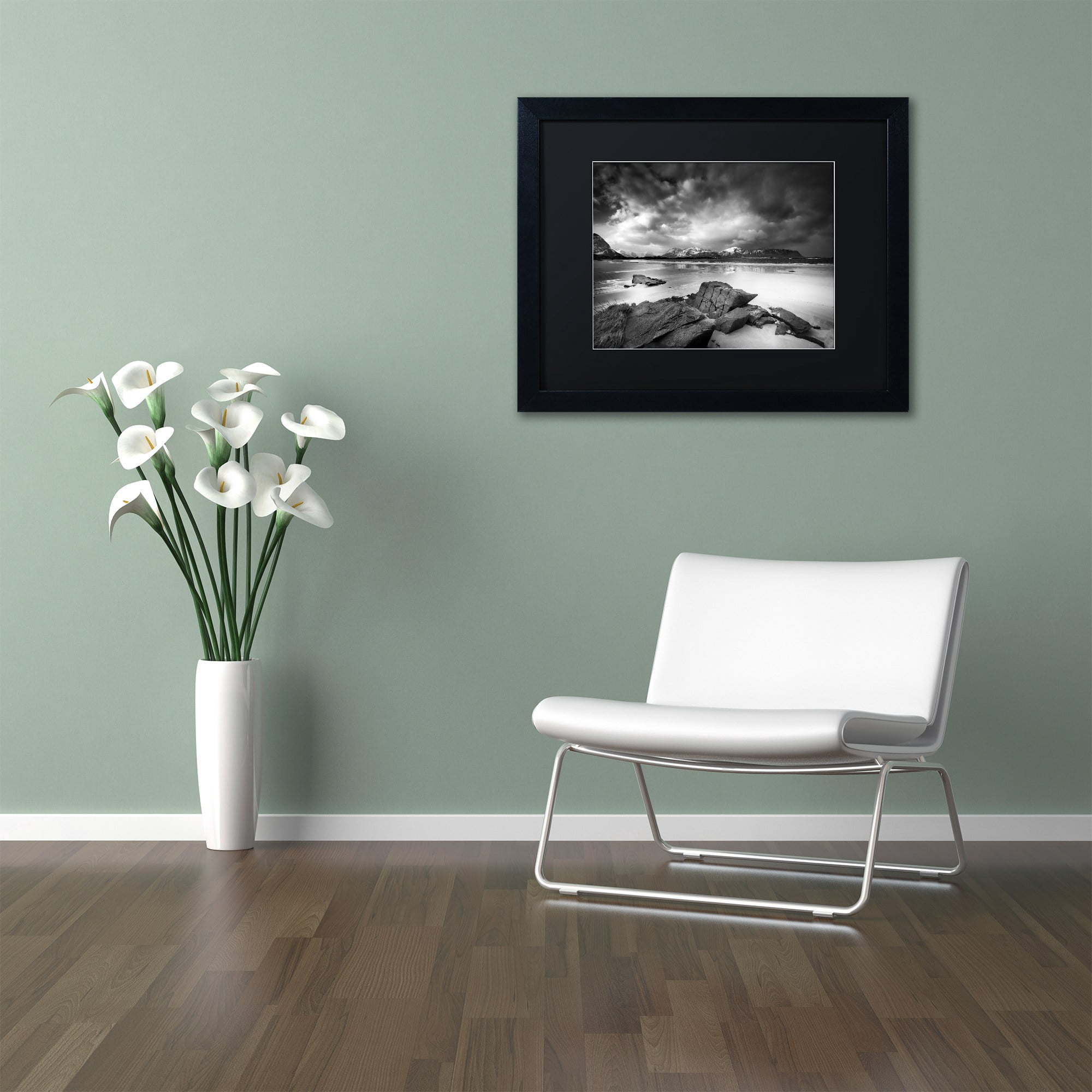 Trademark Fine Art "Getting There" Canvas Art by Philippe Sainte-Laudy, Black Matte, Black Frame