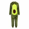 thumbnail image 5 of Unisex Avocado Cartoon Onesie Pajamas Couple Sleepwear Jumpsuit for Adults Loungewear, 5 of 6