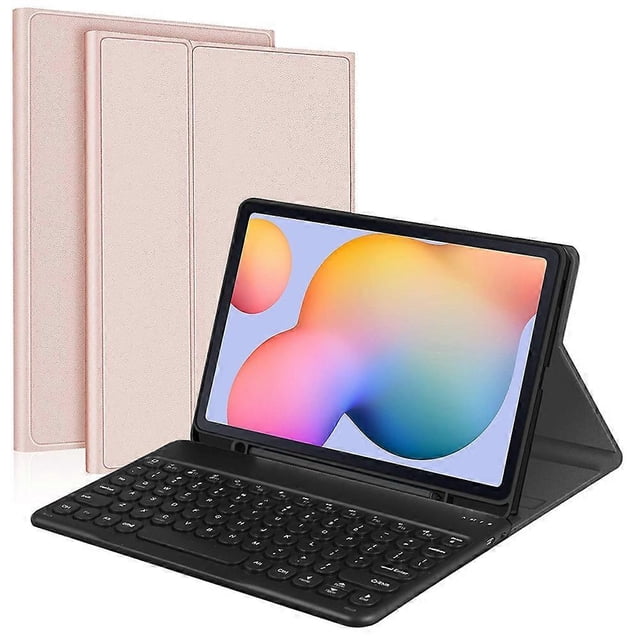 For Samsung Galaxy Tab A 10.1 (2019) Detachable Bluetooth Keyboard Leather Cover with S Pen Holder -