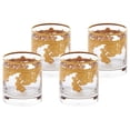 thumbnail image 2 of Lorren Home Trends Set of 4 Embellished 24K Gold Crystal Double Old Fashion-Made In Italy, 2 of 5
