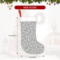 thumbnail image 4 of Haiem Silver Glitter Pattern Christmas Stockings, Personalized 18 Inches Knit Christmas Stockings Xmas Hanging Stockings for Family Christmas Decorations, 4 of 7