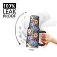 thumbnail image 3 of 40oz Pioneer Flower Floral Print Pattern Insulated Tumbler with Handle, BPA-Free Leak Proof Lid and Straws, Double Wall Vacuum, Hot 12h/Cold 34h, 3 of 6