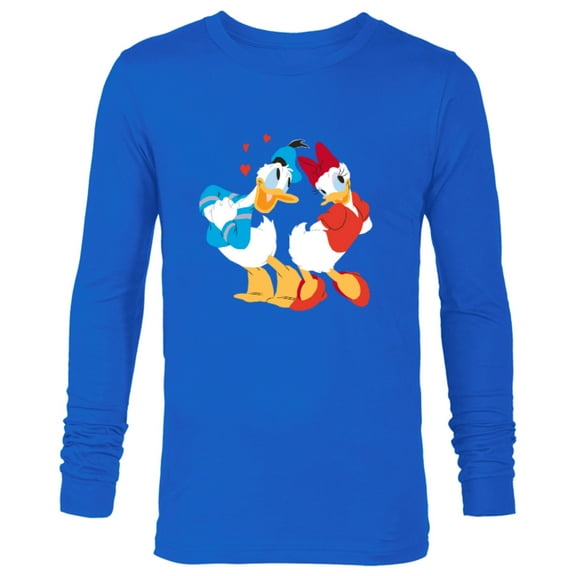 Disney Donald and Daisy Sweethearts Valentine’s Day - Long Sleeve T-Shirt for Men – Customized-Royal