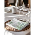 thumbnail image 6 of Eucalyptus Leaves Cloth Napkins Set of 8 Reusable Dinner Napkins, Summer Botanical Cocktail Napkin Washable Table Napkins for Wedding/Holiday Party/Baby Shower 20"x20", 6 of 7