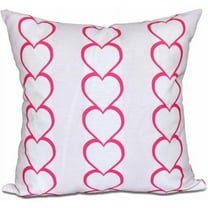 Simply Daisy 16" x 16" Valentine Print Pillow, Pink