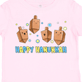 thumbnail image 4 of Inktastic Happy Hanukkah with Cute Dreidels Boys or Girls Toddler T-Shirt, 4 of 5