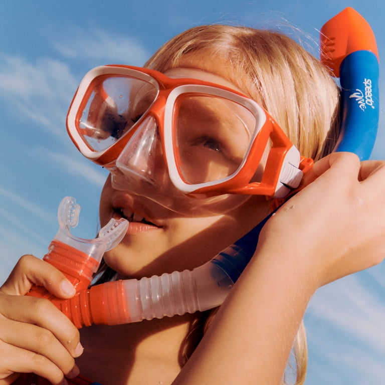Speedo Junior Riptide Mask, Snorkel and Fin Set photo 2