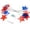 10 Lights,59.06 In, variant on Red White Blue Star LED String Lights, Star Lights with Clear Wire,Waterproof , Decorative Lights for 4th of July Patriotic Christmas Easter Tree Party 10 Lights,59.06 In