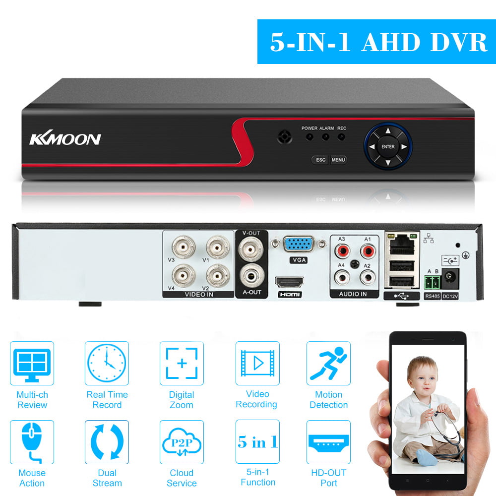 Ansice Hybrid DVR 1080 Video 4 CH Audio Recorder H.264 AHD,TVI,CVI & NVR 4 in 1 