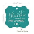 thumbnail image 7 of Inkdotpot Thanks From The New Wedding Bottle Tag Real Silver Foil Favor Bracket Shape Hang Tags Pack Of 50, 7 of 7