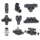 thumbnail image 2 of 5 unids accesorios neumáticos Conectores de tubos de tubo negro AIR AIR TUBO DE AGUA RÁPIDA PUSH EN LA MANGUERA CUBIERTA RÁPIDA 4mm 6mm 8mm 10mm 12mm, 2 of 4