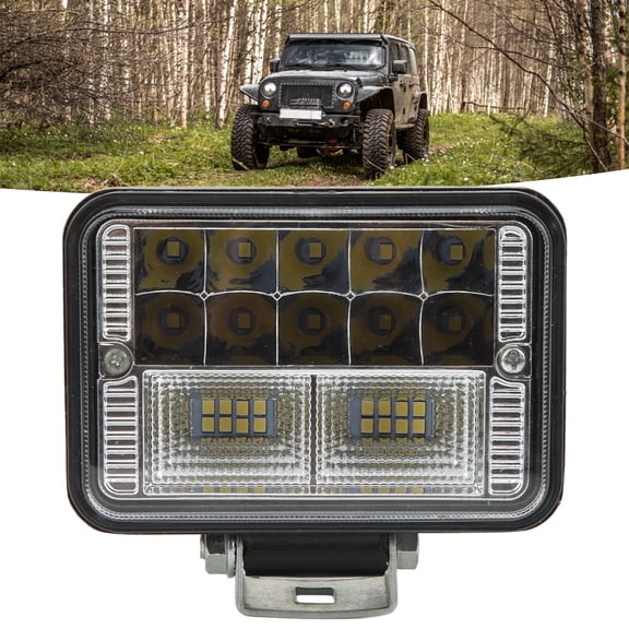 Luz LED Todoterreno, Reflector De Coche A Prueba De Golpes De Alto Brillo Con Disipador De Calor A Prueba De Polvo Para Equipos Pesados ​​​​agrícolas