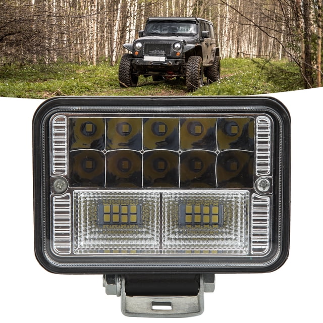 Luz LED Todoterreno, Reflector De Coche A Prueba De Golpes De Alto Brillo Con Disipador De Calor A Prueba De Polvo Para Equipos Pesados agrícolas