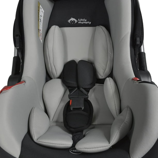 Asiento Portabebe Mecedora Tipo Moises Ergonomico Para Auto Gris Little monkey Tipo Moises Ergonomico Auto Walmart en linea