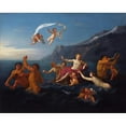 thumbnail image 2 of Bon Boullogne 18x15 Black Ornate Wood Framed Double Matted Museum Art Print Titled - The Triumph of Amphitrite, 2 of 5