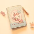 thumbnail image 1 of Cartera de Anime de Hello Kitty Kawaii Sanrios, monedero pequeño de dos pliegues, pequeño y fresco, gran capacidad, regalos de vacaciones, 1 of 4
